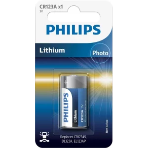 Батарейка Philips літієва CR 123A блістер, 1 шт, CR123A/01B UA